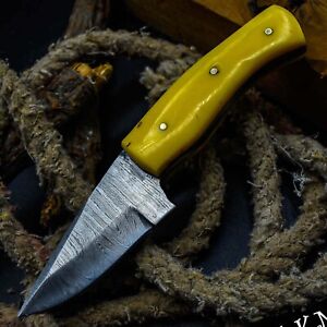 AB Knives Custom Handmade 1095 Steel Blade Hunting Skinning Knife Resin 1099