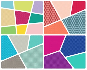 Makower Spot Fabric Various designs large mini colour/white spot FQ & 1/2m - Picture 1 of 24