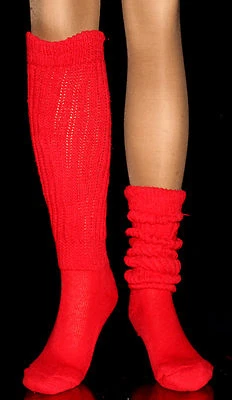 Calcetines rojos holgados Hooters niña uniforme escuela correr caminar senderismo yoga gimnasio esquí deportes Foto 1 de 2