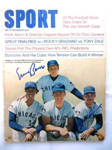 Ernie Banks Billy Williams Dual Autographed Magazine SPORT 1969 Cubs JSA AG71437 - Picture 1 of 4