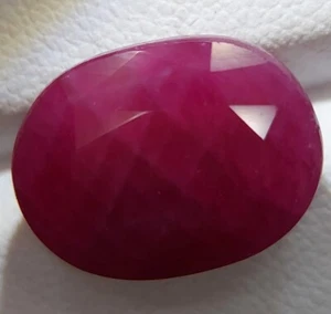 Huge Certified ruby gemstone - faceted natural Ruby 16.33 CTS - Picture 1 of 10