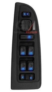 Blue LED Lighting Upgrade Kit for your GM Window Switches 2003-06 Truck and SUVs - Picture 1 of 12