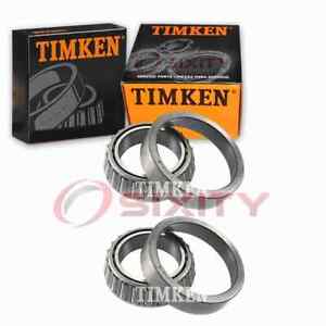 2 pc Timken Front Differential Bearing Sets for 1989-1991 Chevrolet V3500 uu