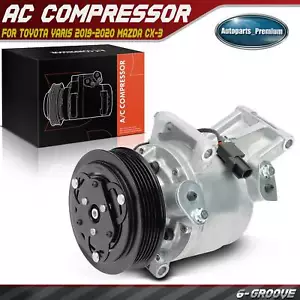 New A/C AC Compressor for Toyota Yaris 2019-2020 Mazda CX-3 2016-2022 Scion iA - Picture 1 of 9