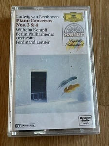 ludwig van beethoven - piano concertos numbers 3 & 4 cassette - Picture 1 of 2