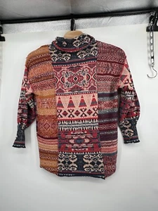 Free People Taos Sweater Mini Dress Multicolored Size S/p Oversized - Picture 1 of 14