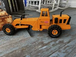 VINTAGE TONKA MIGHTY Grader #3945 Pressed Steel 1976/7 - original play condition - Picture 1 of 21