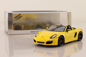 Spark S3395; Porsche 981 Boxter S; Racing Yellow; Excellent Boxed