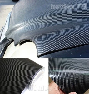 12" x 60" - Real 4D Carbon Fiber Vinyl Wrap Film Sticker Sheet Black Decal AC AC - Picture 1 of 4