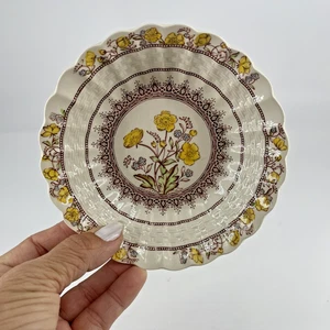 Copeland Spode England Buttercup 5 Dessert Bowls Yellow Flowers Backstamp VTG - Picture 1 of 15
