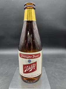 Vintage 1966 Schlitz Draught Beer Bottle 12oz Glass Brown Early Milwaukee Wi - Picture 1 of 8