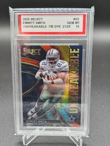 2020 Panini Select Emmitt Smith Unbreakable Tie-Dye #21/25 #U3 GEM MINT 10 - Picture 1 of 2