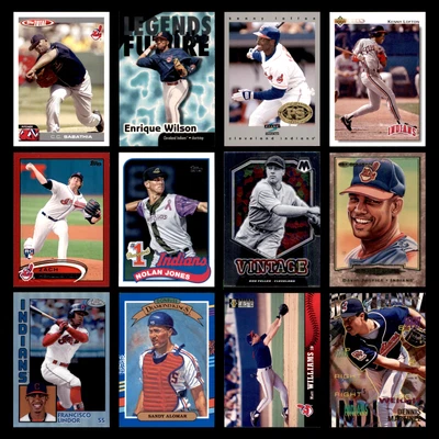 Lote de 12 tarjetas de béisbol de los Indios de Cleveland Topps Total CC Sabathia casi nuevo béisbol MLB Foto 1 de 4