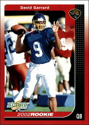 2002 Score #257 David Garrard   Rookie Jacksonville Jaguars - Image 1 of 2