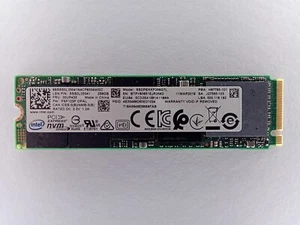Intel 6000p Series SSDPEKKF256G7L 256GB 2280 M.2 NVMe Solid State Drive SSD - Afbeelding 1 van 2