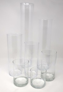 Zylinder Vase, Dekoglas D. 10cm zylindrisch Glas rund CREAFLOR HOME