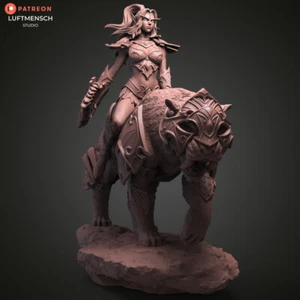Figurine de Tyrande Murmevent et Ash'alah, World of Warcraft, Impression 3D Wow - Picture 1 of 10