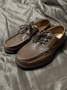 Mens Worn 1-2 Dr. Comfort Patrick 8520 Brown Pebble Leather Diabetic Shoes 9W