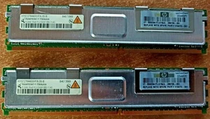 2x Qimonda HYS72T64400HFA-3S-B / 2x512MB / PC2-5300F / DDR2 Memory Module RAM - Picture 1 of 2