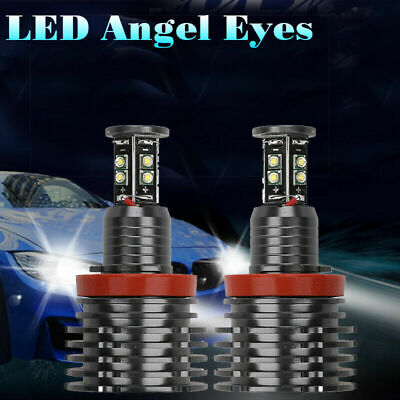 120W H8 LED Angel Eyes Ringe Standlicht Für BMW E90/91 E60/61 E71 E70 E82 LCI DE • 34.06€