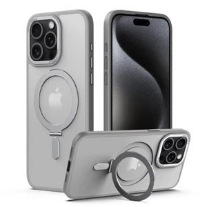 Funda protectora TPU acrílica con soporte magnético para iPhone 16 15 Pro Max 14 13 12 11 - Imagen 1 de 21
