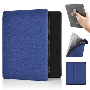 For Amazon Kindle Oasis 2/3 10th Leather Smart Case Magnetic Cover W/ Hand Strap