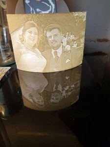Personalised 3D Printed Photograph Lithophane 12cm - Picture 1 of 4