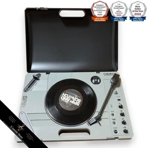 Reloop Spin Portable Turntable System JP Silver Audio Record Player Aluminum - Picture 1 of 15