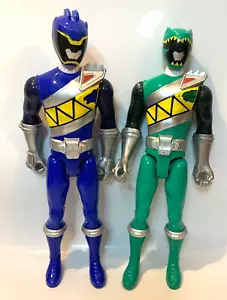 Power Rangers Dino Charge Green/blue  Ranger 12" action Figures (K4) - Picture 1 of 4