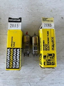 Two Sylvania 2HA5 NOS Tubes Tested - Picture 1 of 1