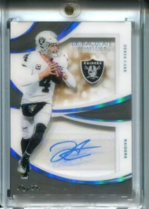 2019 Panini Immaculate Derek Carr Blue Holo 1/1 Autograph #SHD-DC Raiders - Bild 1 von 2