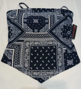 No Boundaries Junior's Bandana Tube Top Sizes:  S, M, & LG You Pick 1 - Picture 1 of 23