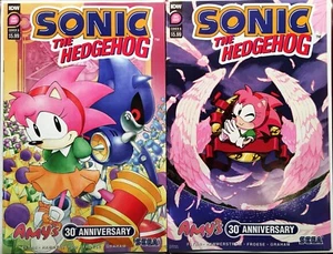 LOT 722: SONIC HEDGEHOG Comic Book IDW AMY 30th Anniversary Cover A & B NEW - Picture 1 of 6