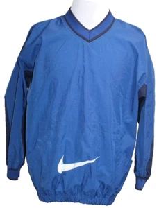 Chaqueta Pullover Rompevientos Nike Etiqueta Roja De Colección Años 90 Cuello en V Centro Swoosh XL - Imagen 1 de 5