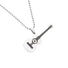 Musical Guitar Pendant with 60cm/24in Chain Hip Hop Music Style Guitar Necklace