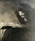 Rembrandt 1944 Mother Reading The Bible Gravure Style Phaidon Art Print Dwu9