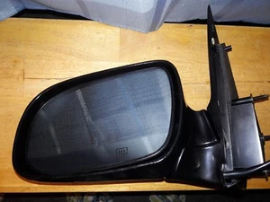 Smooth Black Power Heated Left Driver Side Mirror - Picture 1 of 2