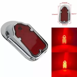 Luz trasera de freno LED Tombstone intermitente de señal para Harley Café Racer Chopper - Imagen 1 de 10