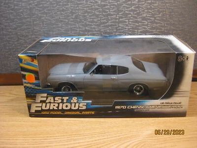 1/18   1970 CHEVY CHEVELLE SS  IN GRAY PRIMER "FAST & FURIOUS"  #39579 - Image 1 of 4