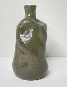 Studio Pottery Tokkuri Sake Bottle – Asian Ceramic Art, Artist Marked - Picture 1 of 13