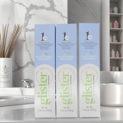 Pasta de dientes Amway Glister - 3 tubos - nueva/sellada - 200 g - envío gratuito Foto 1 de 4