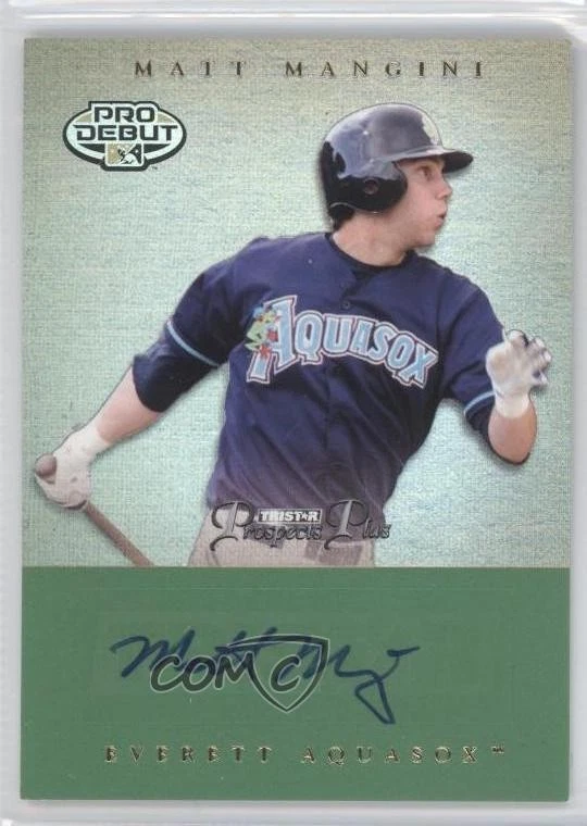 2007 TRISTAR Prospects Plus Green /50 Matt Mangini #38 - Image 1 of 2