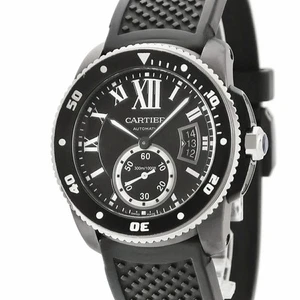 CARTIER Calibre De Cartier Diver Carbon WSCA0006 Black Used Watch #61030 - Picture 1 of 6