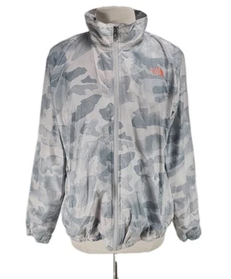 THE NORTH FACE Mujer Talla XL Cremallera Completa Cortavientos Tela Camuflaje 20NA Foto 1 de 4