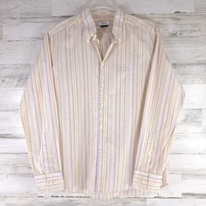 VERSACE MEN'S SIZE 17 1/2 - 44 MULTICOLOR STRIPED BUTTON DOWN LONG SLEEVE SHIRT - Picture 1 of 24