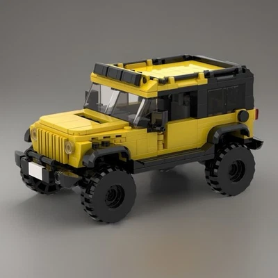 Jeep Rock Crawler Off-road Mudder Truck SUV Car Building Blocks - Image 1 of 4