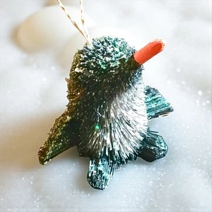 Glitter Sparkly Sisal Penguin Christmas Tree Ornament Xmas - Picture 1 of 1