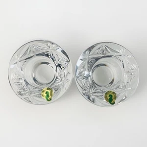 Waterford Heritage Pair Of Crystal Tea Light Votive Candle Holders w/Box NEW - Picture 1 of 16
