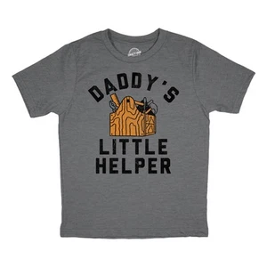 Toddler Funny T Shirts Daddys Little Helper Sarcastic Graphic Novelty Tee for - Picture 1 of 7