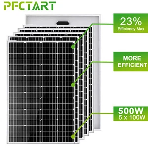 12V 500W Solar Panel System Monocrystalline for Off Grid Solar kit RV Caravan UK - Picture 1 of 14